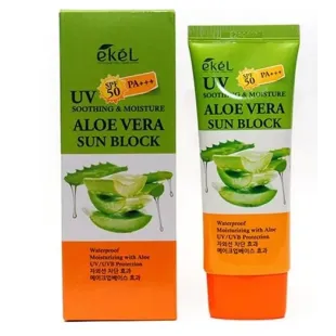 Солнцезащитный крем из алоэ EKEL Soothing & Moisture Aloe Vera Sun Block 70ml