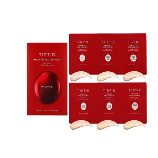 Набір, 6 продуктів Tirtir Mask Fit Red Cushion 6 Shade Trial Kit (13C/13N/15C,17C/17N/17W)