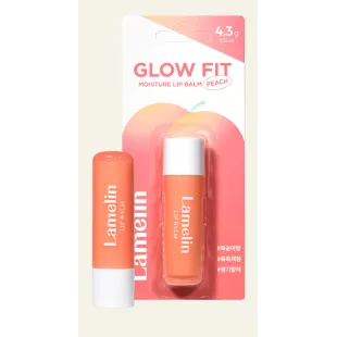 Бальзами для губ Персик Lameline Glow Fit Moisture Lip Balm Peach 4.3g