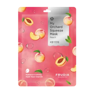 Тканевая антивозрастная маска для лица с персиковым экстрактом My Orchard Squeeze Mask Peach Frudia 2