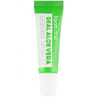 Бальзам увлажняющий с соком алоэ для губ FarmStay Real Aloe Vera Essential Lip Balm 10ml 0 - Фото 1