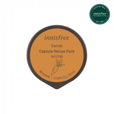 Маска ночная питательная с экстрактом моркови  Innisfree  Capsule Recipe Pack Carrot 10ml 0 - Фото 1