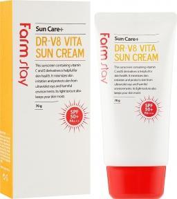 Крем сонцезахисний FarmStay DR-V8 Vita Sun Cream SPF50+, PA+++ 70g