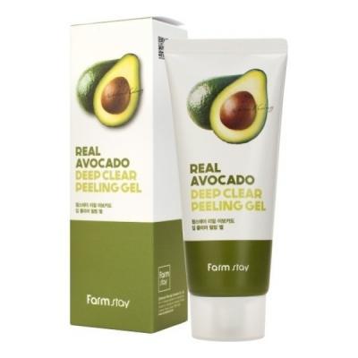 Пилинг-гель увлажняющий с экстрактом авокадо  FarmStay Real Avocado Deep Clear Peeling Gel, 100 ml 0 - Фото 1