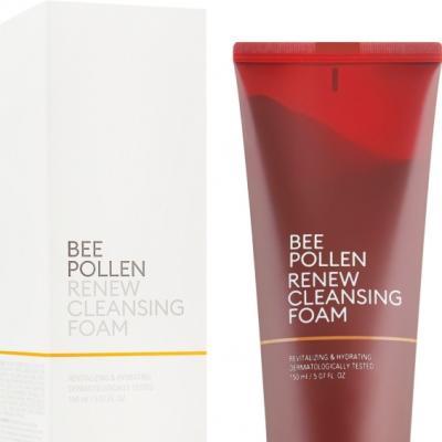 Пенка Для Очищения И Восстановления Кожи Лица С Прополисом Bee Pollen Renew Cleansing Foam 150ml 0 - Фото 1