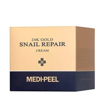 Омолаживающий крем с улиточным муцином и золотом MEDI-PEEL 24K Gold Snail Repair Cream 50g 0 - Фото 1