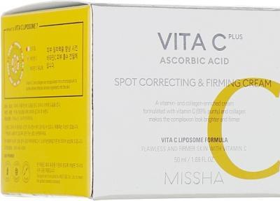 Крем, що освітлює вітамін С Missha Vita C Plus Spot Correcting & Firming Creme 50ml