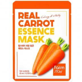 Тканинна маска з екстрактом моркви FarmStay Real Carrot Essence Mask 23ml