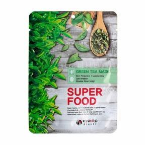 Тканевая маска для лица с экстрактом зеленого чая Eyenlip Super Food Green Tea Mask 23ml
