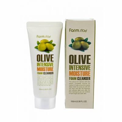 Пенка для умывания увлажняющая с экстрактом оливы Farmstay Olive Intensive Moisture Foam Cleanser 100ml 1 - Фото 2