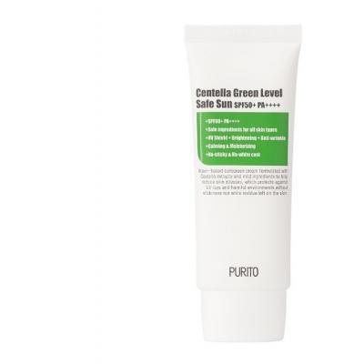 Солнцезащитный крем успокаивающий с экстрактом центеллы Purito Centella Green Level Safe Sun 50+PA++++ 60ml 2 - Фото 2