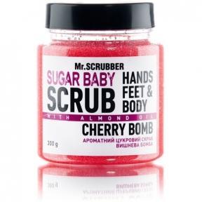 Скраб сахарный с ароматом вишни для тела Mr.Scrubber Sugar Baby Cherry Bomb 300g 