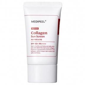 Солнцезащитный крем для лица сужающий поры MEDI-PEEL Red Lacto Collagen Pore Lifting Sun Cream 50ml