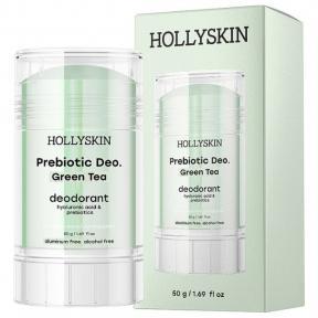 Парфумований дезодорант з гіалуроновою кислотою і пребіотиками Hollyskin  Prebiotic Deo. Green Tea  50g