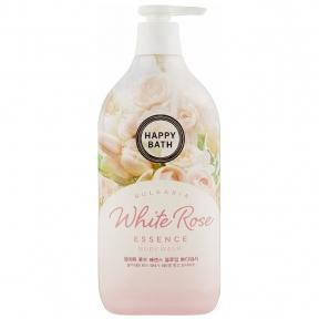 Гель для душа с экстрактом цветов розы Happy Bath White Rose Essence Blooming Body Wash 900g
