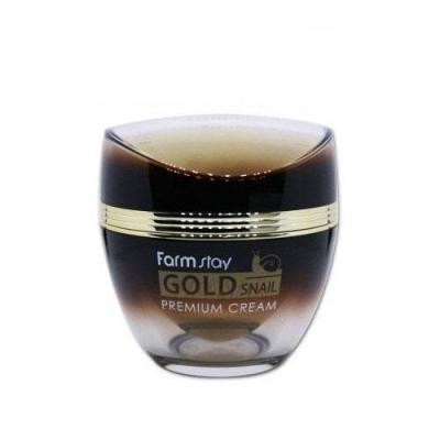 Крем Омолаживающий С Золотом И Муцином Улитки FarmStay Gold Snail Premium Cream 50ml 1 - Фото 2