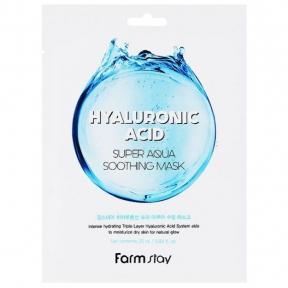 Тканевая маска для лица с гиалуроновой кислотой FarmStay Hyaluronic Acid Super Aqua Soothing Mask 25ml
