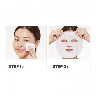 Противовоспалительная тканевая маска с гвайазуленом Missha Mascure Calming Solution Sheet Mask 28ml 2 - Фото 3