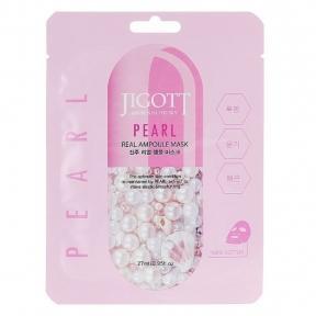 Ампульна маска для обличчя з перлами JIGOTT PEARL REAL AMPOULE MASK 27ml