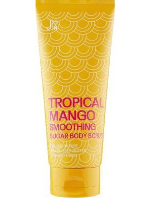 Скраб для тела «Манго» с солью и сахаром J:ON Tropical Mango Smoothing Sugar Body Scrub 250g 2 - Фото 2