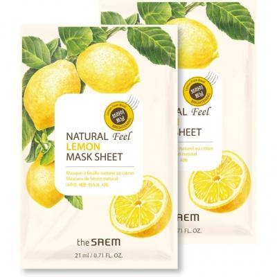 Маска осветляющая с экстрактом лимона The Saem Natural Lemon Mask Sheet 21ml  0 - Фото 1