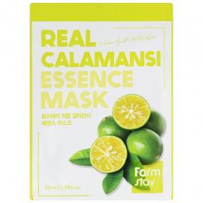 Тканинна маска вітамінна з екстрактом каламансі Farmstay Real Calamansi Essence Mask 23ml