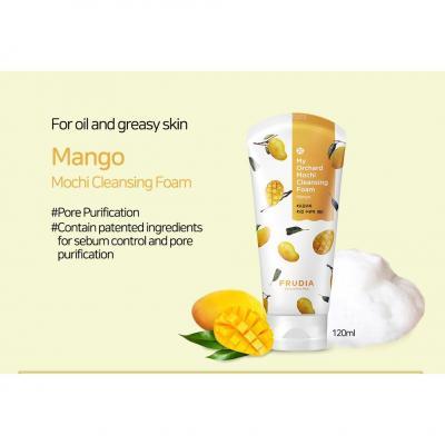 Пена для умывания увлажняющая с экстрактом манго Frudia My Orchard Mango Cleansing Foam 120ml 1 - Фото 2