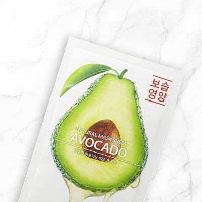 Маска увлажняющая с экстрактом авокадо The Saem Natural Avocado Mask Sheet 21ml 0 - Фото 1