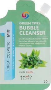 Пенка для умывания пузырьковая зеленая с детокс-эффектом для лица Eyenlip GREEN TOKS BUBBLE CLEANSER 20ml