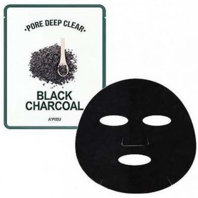 Маска тканевая очищающая с древесным углем A'pieu Pore Deep Clear Black Charcoal Mask 25ml 0 - Фото 1
