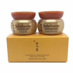 Набір мініатюр. Набір з 2-х кремів, що омолоджують Sulwhasoo Concentrated Ginseng Renewing Cream EX Kit (2 items) 5mlx2