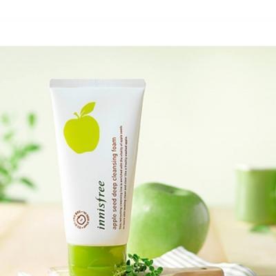 Освежающая пенка для умывания с экстрактом зеленого яблока Innisfree Apple Seed Cleansing Foam 150ml 2 - Фото 3