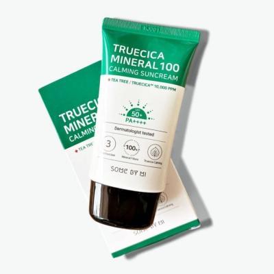 Солнцезащитный крем для чувствительной и проблемной кожи SOME BY MI Truecica Minera 100 Calming Suncream SPF 50PA++++ 50ml 0 - Фото 1