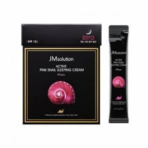 Ночной крем с муцином улитки и витамином В12 JM Solution Active Pink Snail Sleeping Cream 4ml