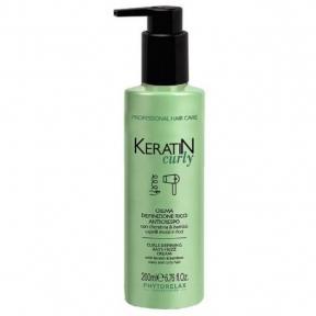 Крем для сглаживания вьющихся волос  Phytorelax Keratin Curly Anti-Frizz 200 мл