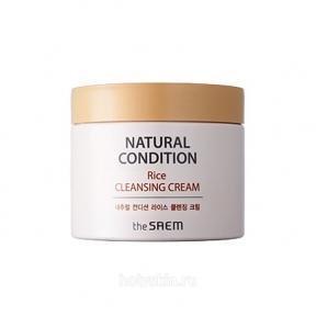 Крем для снятия макияжа с экстрактом риса The Saem Natural Condition Rice Cleansing Cream 300ml