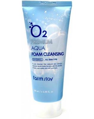Пенка для умывания кислородная FarmStay O2 Premium Aqua Foam Cleansing 100ml