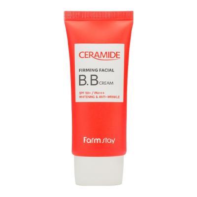 Омолаживающий и осветляющий BB-крем с керамидами FarmStay Ceramide Firming Facial BB Cream SPF 50+/PA+++ 50g 3 - Фото 2