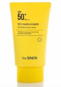 Крем Солнцезащитный Матирующий Для Жирной и Проблемной Кожи The Saem Eco Earth Power No Sebum Sun Cream SPF50+ PA+++