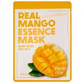Маска тканевая с экстрактом манго для лица Real Mango Essence Mask FarmStay 23ml 
