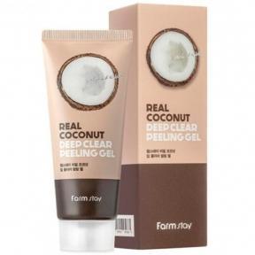 Зволожуюча пілінг-скатка з екстрактом кокосу FarmStay Real Coconut Deep Clear Peeling Gel, 100ml
