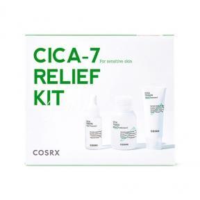 Набор: тонер, сыворотка и крем успокаивающие с экстрактом центеллы Cosrx CICA-7 Relief Kit (3 step) 55ml	
