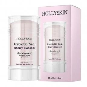 Парфюмированный дезодорант с гиалуроновой кислотой и пребиотиками Hollyskin Prebiotic Deo. Cherry Blossom 50g