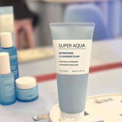 Пенка Для Умывания Увлажняющая Missha Super Aqua Refreshing Cleansing Foam 200ml 0 - Фото 1