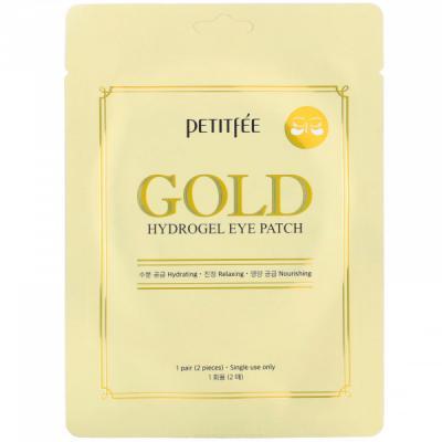 Гидрогелевые патчи для глаз с золотым комплексом Petitfee Gold Hydrogel Eye Patch, 1Pair