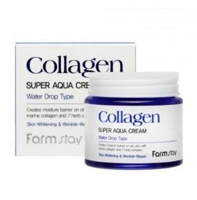 Зволожуючий крем для обличчя з колагеном FarmStay Collagen Super Aqua Cream 80ml