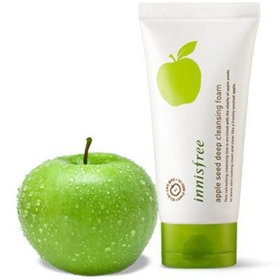 Освежающая пенка для умывания с экстрактом зеленого яблока Innisfree Apple Seed Cleansing Foam 150ml 0 - Фото 1