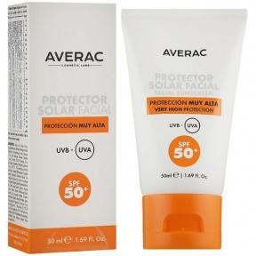 Сонцезахисний крем для обличчя SPF50+ Averac Solar Facial Sunscreen Cream SPF50+ 50ml