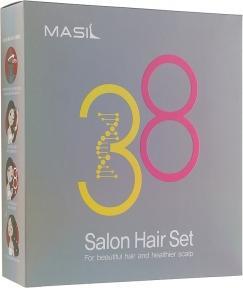 Набір засобів для волосся Masil 8 Seconds Salon Hair Set: Маска 8 Seconds Salon Hair Mask, 200ml + Маска, салонний ефект за 8 секунд 8 Seconds Salon Hair Mask, 8ml + Шампунь з амінокислотами 3 Salon Hair CMC Shampoo, 300ml + Шампунь Salon Hair CMC Shampoo, 8ml (516ml)