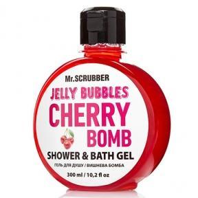 Гель для душу з ароматом вишні Cherry Bomb Mr.Scrubber Jelly Bubbles Shower & Bath Gel 300ml